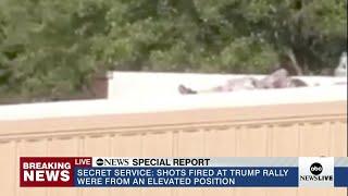 Photo appears to show Trump rally gunman on top of building