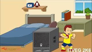 Caillou blast rick roll music while his dad is taking a restgrounded