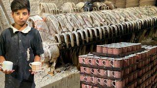 Mass Production Process Ceramic of Mugs in Factory  How Tea Cups are Made