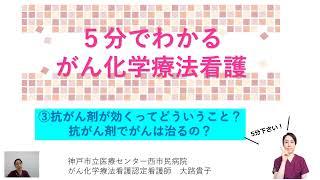 5分でわかる化学療法③抗がん剤が効くってどういうこと？