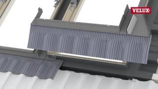 VELUX монтаж на покривни прозорци с обшивка EKW за керемиди за комбинация