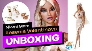 UNBOXING & REVIEW KESENIA VALENTINOVA MIAMI GLAM INTEGRITY TOYS Doll 2020 Fashion Royalty Versace