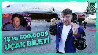 RRaenee - 1$ vs 500.000$ Uçak Bileti TEPKİ MrBeast