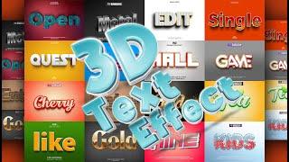  Download Free 3D Text Effects for Adobe Photoshop  Psd ‎3d Text Effect