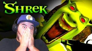 SPAZ SHREK TRAPPED ME IN HIS DIMENSION  3 Random Horror Games Shrek Edition