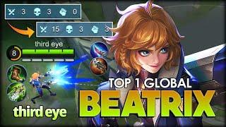 Powerful Space Agent 93.6% Win Rate. third eye Top 1 Global Beatrix - Mobile Legends Bang Bang