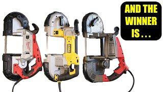 Portable Bandsaw Comparison Bauer vs Milwaukee vs DeWalt