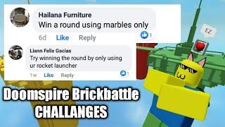 Doing Doomspire Brickbattle Challanges Pt.1 Facebook Challanges