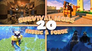 20 Mods for Survival Minecraft  Fabric & Forge  1.20.4