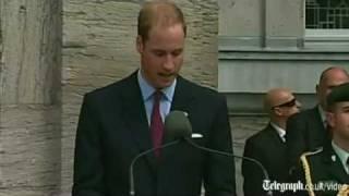 Prince William and Kate Middletons Royal tour of Canada Duke delivers speech in French