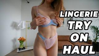 Lingerie Try On Haul  See Through Lingeries Haul #4 4K 2023