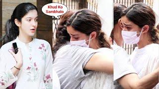 Shanaya Kapoor Came To Support And Calm Crying BFF Ananya Pandey At Grandmother Prayer Meet