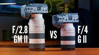Sony 70-200 f2.8 GM II vs f4 G II Expectations vs Reality
