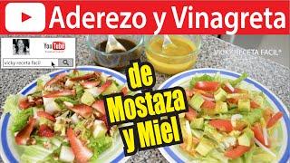 ADEREZO Y VINAGRETA DE MOSTAZA Y MIEL  Vicky Receta Facil