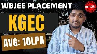 KALYANI GOVT ENGINEERING COLLEGE PLACEMENT DATA  WBJEE 2024