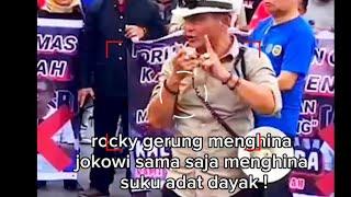 AKSI MASYARAKAT ADAT DAYAK TANGKAP ROCKY GERUNG