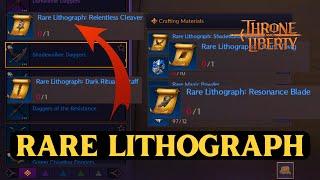 Throne and Liberty RARE LITHOGRAPH PROBLEM - Blue Gear Beginners Guide