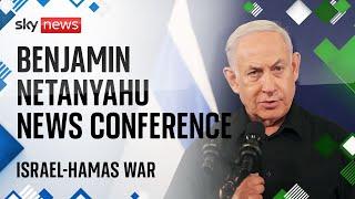 Benjamin Netanyahu news conference