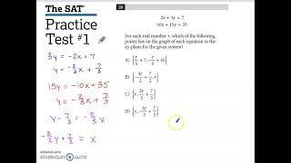 SAT Practice Test 1 Math Module 1 Problem 26