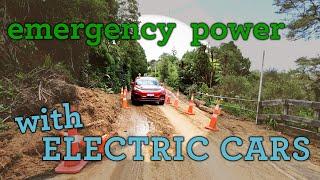 After disaster Deploying BYD Atto 3 electric cars as mobile power stations V2L