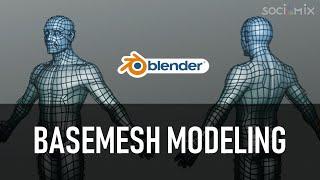 Modeling a character BaseMesh in Blender Tutorial