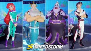 Disney Speedstorm PC  All 4 Playable The Little Mermaid Characters Season 6