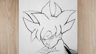 How to draw Goku  How to draw goku ultra instinct
