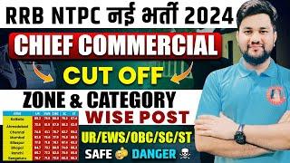 RRB NTPC CUT OFF  ZONE WISE VACANCY 2024  CHIEF COMMERCIAL  CATEGORY WISE POST  BEST  SAFE ZONE