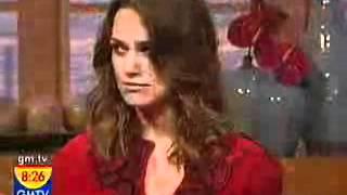 Keira Knightley interview for Atonement 2007 UK Breakfast TV