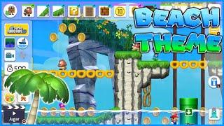 NSMBU Beach Theme in Super Mario Maker 2 + Extra Addition