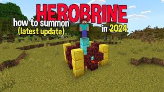 How To Summon Herobrine in 2024 Minecraft LATEST UPDATE