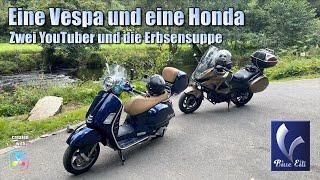 Eine Vespa und eine Honda zwei YouTuber und die Erbsensuppe