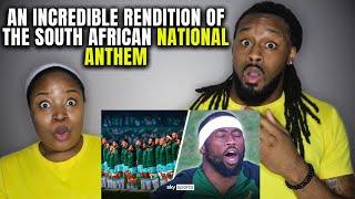  GOOSEBUMPS American Couple Reacts An INCREDIBLE Rendition of the South African National Anthem