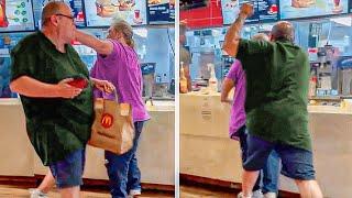 Karen Slapped The WRONG McDonalds Customer..