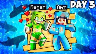 STRANDED AT SEA With CRAZY FAN GIRLS In Minecraft