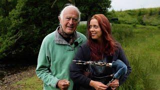 Kathryn Tickell & her Dad by the River Rede