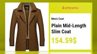 High fur collar mens coat