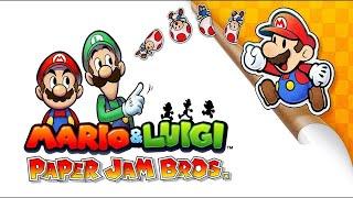 3DS Mario & Luigi 5 - Paper Jam Bros 100% & No Damage - Full Walkthrough ONE SCREEN