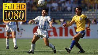 Brazil - Argentina World Cup 1990  Highlights  FHD 60 fps