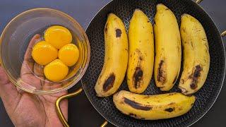 Just Add Eggs With Bananas Its So Delicious  Simple Breakfast Recipe  Healthy Cheap & Tasty Snacks