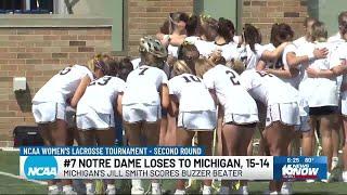 Notre Dame women’s lacrosse loses at buzzer to Michigan in NCAA Tourney