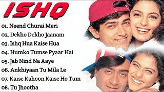 Ishq movie all songs Aamir KhanJuhi ChawlaAjay DevganKajolmusical worldMUSICAL WORLD