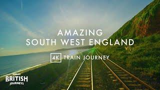 Stunning South West England Train Journey  Relaxing Devon 4K Drivers View  Exeter - Paignton