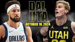 Dallas Mavericks vs Utah Jazz Full Game Highlights - October 10 2024  NBA Pre Season