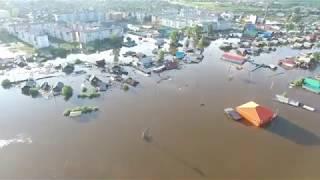 #Тулун тонет #Иркутскаяобласть уходит под воду полное видео сьемка с воздуха