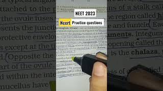 Quick Revision  NCERT bio practice questions  NEET 2023 #shortfeed #ytshorts #shorts