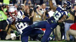 Malcolm Butler INTERCEPTS the Super Bowl 49 Trophy from the Seahawks February 1 2015