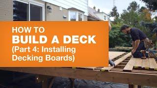 How to Install Decking Boards How to Build a Deck Part 45