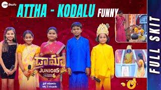Attha - Kodalu Time Travel Full Skit  Funny Fight  Drama Junior 6  Zee Telugu
