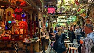 Szimpla Kert in Budapest. The most amazing Pub in the world Jewish Quarter in Budapest.